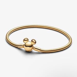 Pandora Disney Mickey Mouse  Snake Chain Bracelet 6.3 In (used once No box )